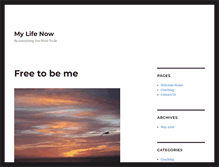 Tablet Screenshot of mylifenow.com